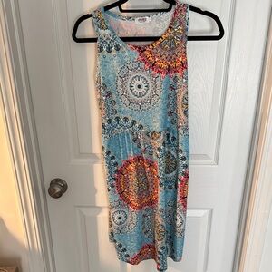 Colorful Sleeveless Dress